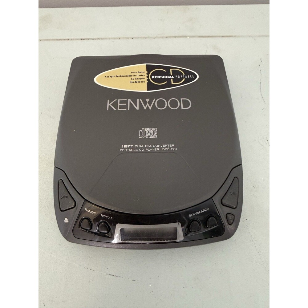 Kenwood Portable CD Player DPC-361 - Vintage 1990s Style Tested Works!